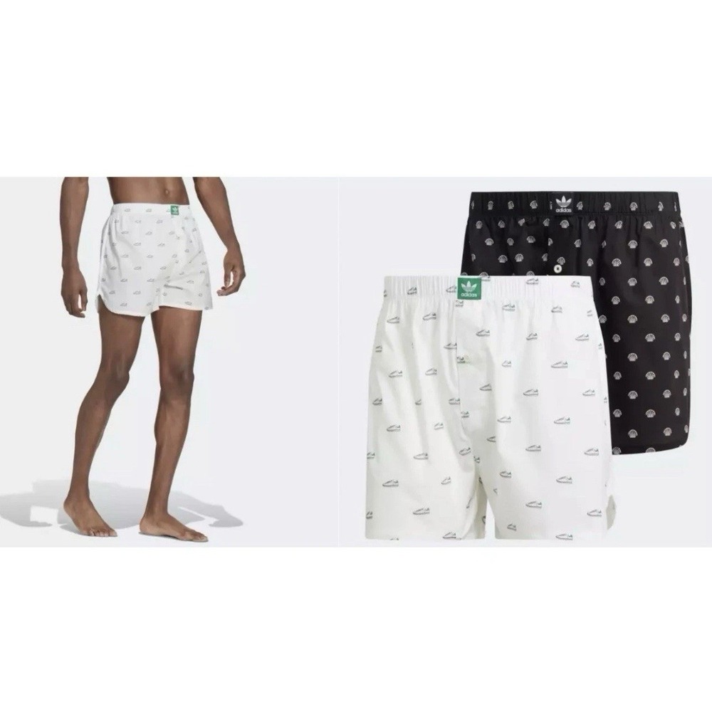 Adidas 2-Pack  Comfort Core Cotton Icon Boxers Medium